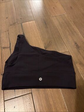 Lululemon asymmetrical sports bra black